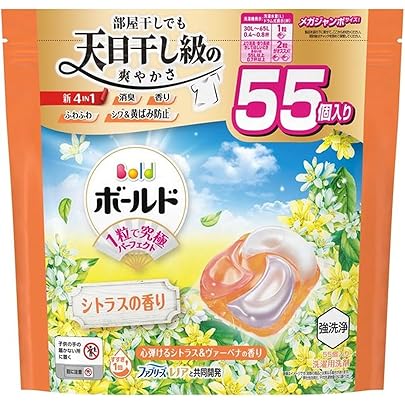 Amazon.co.jp: ボールド 洗濯洗剤 ジェルボール 4in1 シトラス